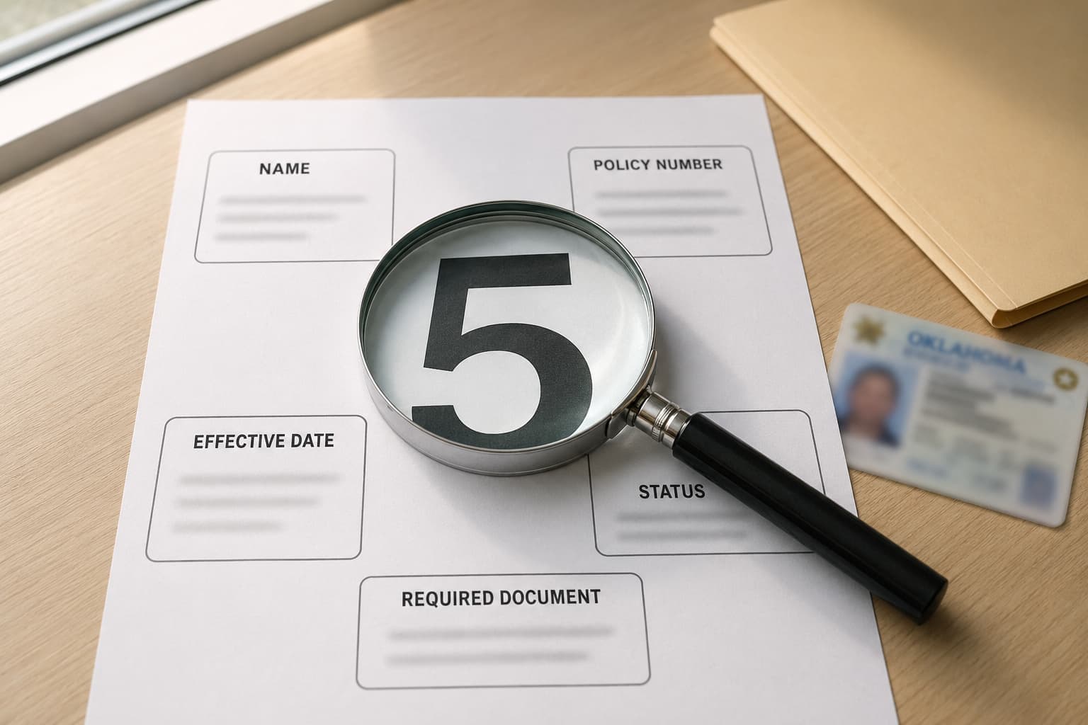 Five details to check on non-owner insurance for license reinstatement in Oklahoma.