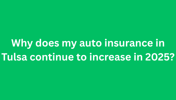 If you’re living in Tulsa, Oklahoma, and your auto insurance rates keep rising in 2025, you’re not imagining things — and you’re certainly not alone. Drivers across Tulsa are seeing steep increases in their insurance premiums this year, even if they have clean driving records and haven’t made any recent claims. So what’s going on? From inflation to local risk factors, the reasons for the rate hikes are complex and interconnected. In this post, we’ll explore why your car insurance in Tulsa continues to increase in 2025, which factors are impacting rates in Oklahoma specifically, and what you can do to try to reduce your premiums. Table of Contents Rising Auto Insurance Trends Across the U.S. What’s Unique About Tulsa? Oklahoma’s Legal Environment and Its Impact on Insurance Weather and Natural Disaster Risks in Tulsa Vehicle Theft Rates and Local Crime Statistics Medical and Repair Costs Continue to Climb How Insurers Are Responding in 2025 What You Can Do to Save Money 1. Rising Auto Insurance Trends Across the U.S. Before we dive into Tulsa-specific issues, it’s important to understand the national backdrop. In 2025, auto insurance premiums are up across nearly every state. National average premiums have risen by 10–15% year-over-year, due to: Inflation: The cost of repairs, replacement parts, and labor has surged. Higher claim severity: Accidents now result in more expensive claims due to technology-laden vehicles and rising medical costs. Increased accident frequency: More cars on the road, distracted driving, and aggressive behavior have led to a jump in accidents. Insurance companies are adjusting their rates accordingly to remain profitable in the face of these trends. 2. What’s Unique About Tulsa? Tulsa drivers aren’t just dealing with national trends — there are local factors that make auto insurance more expensive here than in many other cities. Some of the key local contributors include: ✔️ Population Growth and Urban Sprawl Tulsa