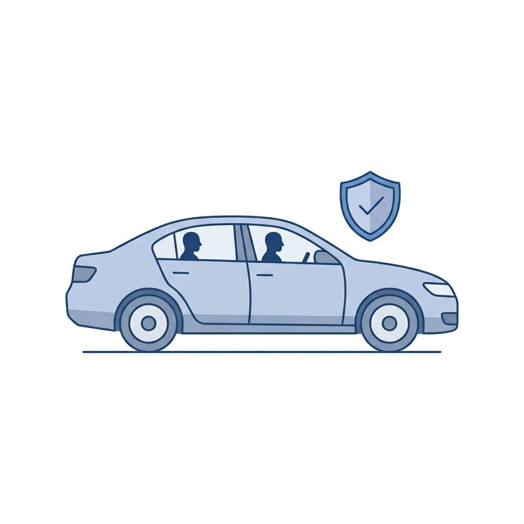Illustration explaining whether car insurance follows the car or the driver