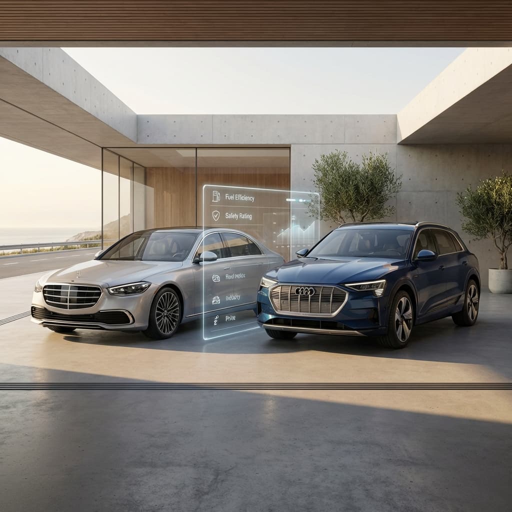 a car parked in a parking lot